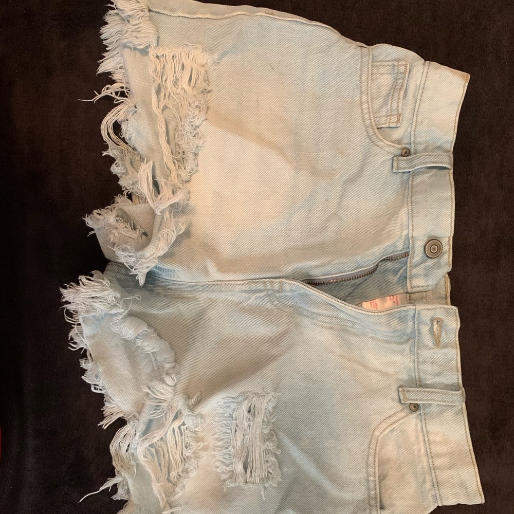 High Rise Jean Shorts